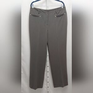Larry Levine Trouser Pants Slacks Sz 12 Gray